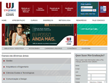 Tablet Screenshot of pos.unijorge.edu.br